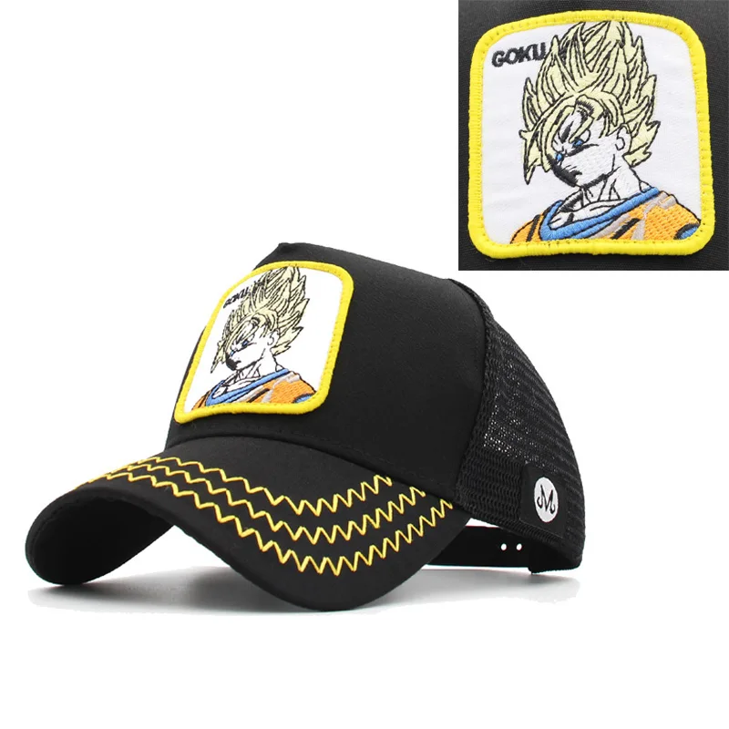 Аниме Dragon Ball Vegeta Мужская бейсболка для мужчин и женщин Высокое качество Snapback Gorras Casquette trucker сетчатая Кепка папа шляпа хип-хоп - Цвет: 7