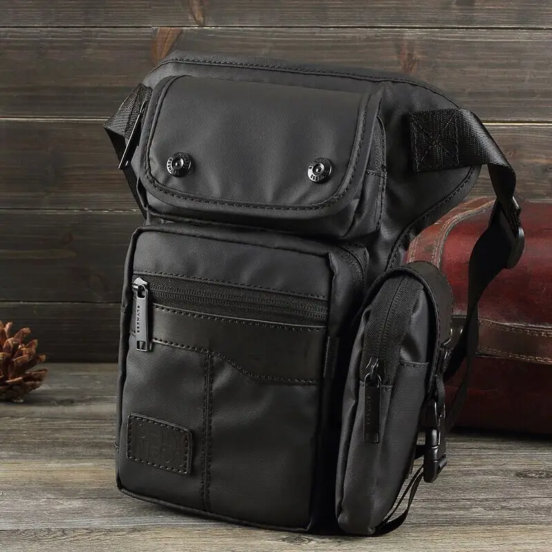 

High quality Men Waterproof Oxford Ride Leg Bag Drop Fanny Waist Bags Military Motorcycle Riding Waist Leg Bag Crossbody Bag