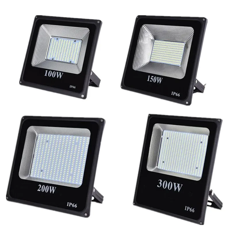 Led Floodlights Flood Lights 30W/50W/100W/150W/200W/300W Spotlights Spotlight for Outdoor IP68 86-265V Garden Lamps Outdoor 300w video lights for studio photography remote controlled blue tooth dmx supported skyblue panel s60 ai 3000c