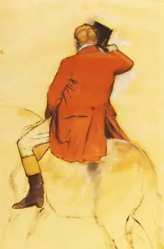 

High quality Oil painting Canvas Reproductions Rider in a Red Coat (1868) By Edgar Degas hand painted