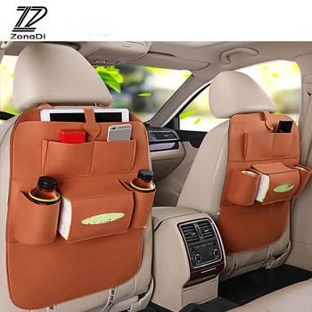 

ZD Car Accessories For Skoda Octavia A5 A7 2 Fabia Yeti BMW E60 F30 X5 E53 X6 Inifiniti Rear Seat Back Hanging Organizer Bag