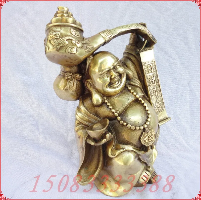 

Bronze statue copper maitreya decoration laughing buddha lucky Bronze