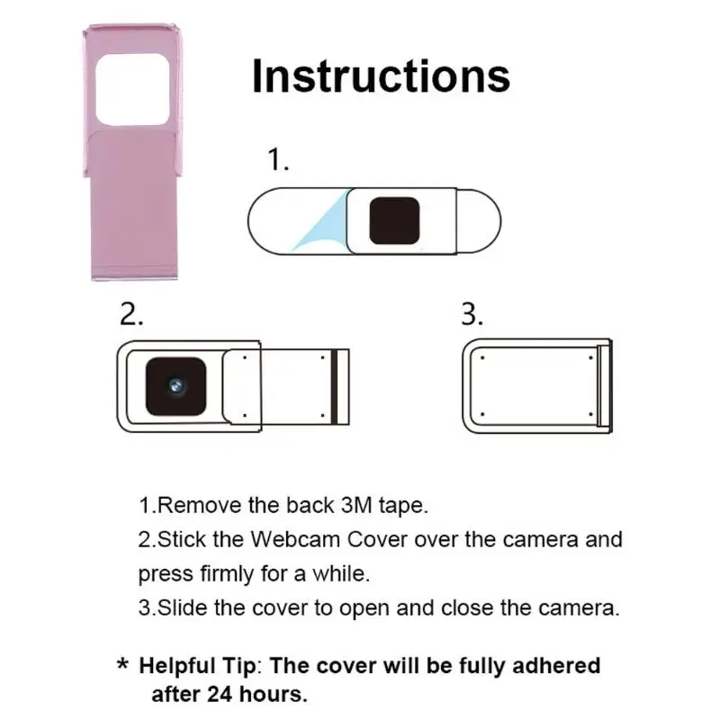 ALLOET Plastic Webcam Cover Privacy Protection Shutter For