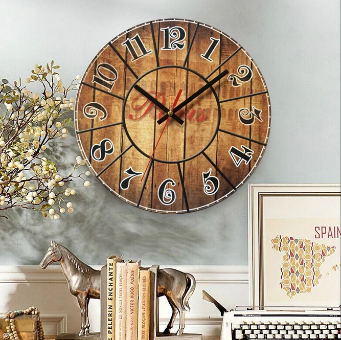 geloof vroegrijp lepel Radiogestuurde Hout Wandklokken DCF77 Antiqued Retro Look Oude Wandklokken  Funkuhr Houten Klok 10'inch Quartz Retro Klokken|clock movement|clock clock  partsclock diy - AliExpress