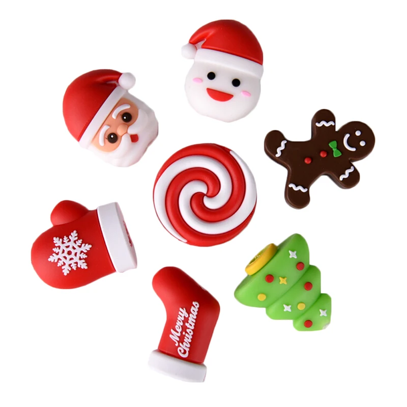 Christmas Cartoon Bite Animal Cable Protector Winder For IPhone USB Cable Organizer Chompers Bites Santa Claus Small Gift