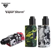 Vapor Storm Storm230 Bypass 200W VW TC Box Mod and Flamingo RDA kit LED display Electronic Cigarette Vapes Dual 18650 Battery