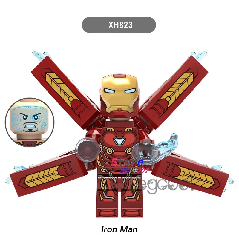

1PCS model building blocks action figures starwar superheroes Marvel Iron Man Avengers 3 Infinity War diy toys for children gift