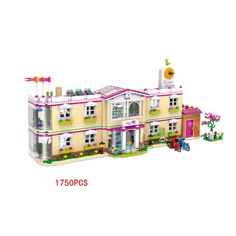 1750 шт. my good friends город обувь для девочек клубов Happy обучение building block студент Цифры