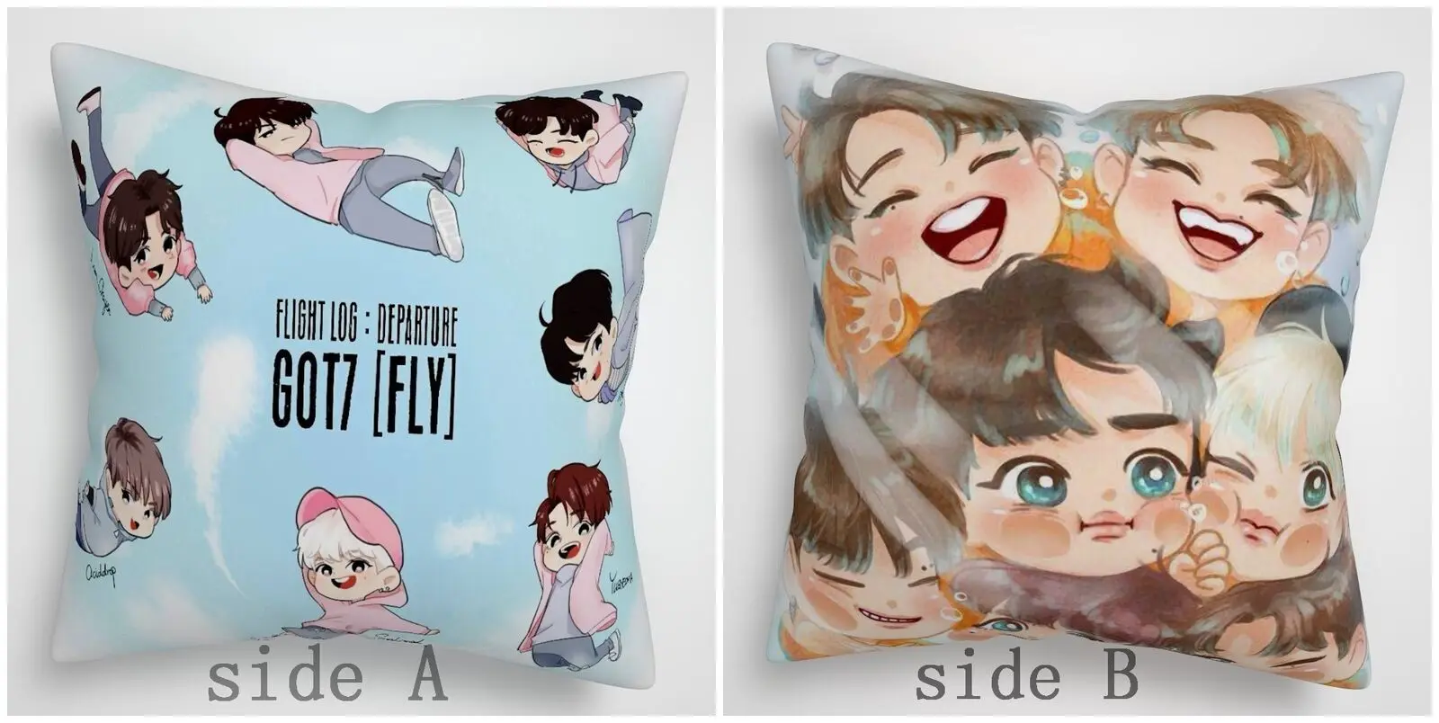 

Kpop Got7 JB JinYoung Mark Jackson Two Sides Pillow Cushion Case Cover Home/bed/sofa/car 40x40cm Pillowcase Decor Cosplay Gift