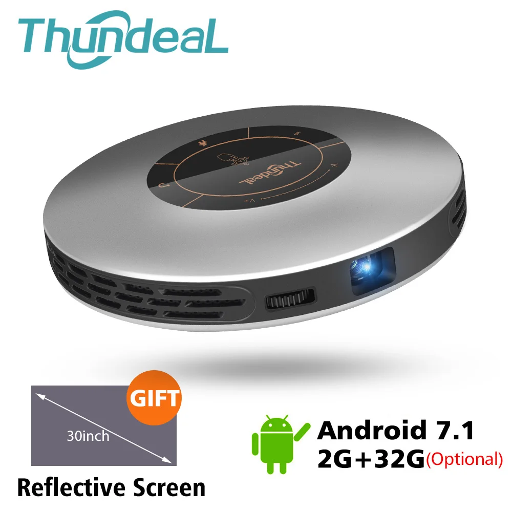 ThundeaL DLP العارض T18 ماكس WiFi الروبوت 7.1 بيكو جيب HDMI دعم 4 K 1080 P 16G 32G مصغرة LED Proyector 3D T18MAX متعاطي المخدرات ThundeaL DLP العارض T18 ماكس WiFi الروبوت 7.1 بيكو جيب HDMI دعم 4 K 1080 P 16G 32G مصغرة LED Proyector 3D T18MAX متعاطي المخدرات