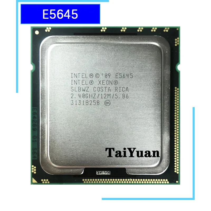 Intel Xeon E5645 2.4 GHz Six Core Twelve Thread CPU Processor 12M 80W ...