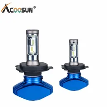 

AcooSun H7 Led Fanless H4 Car Headlight H1 H11 Fog Lamp Hb4 80W/set Car Lamp 6500K 12V Led CSP Chip 9005 Hb3 LED Auto Bulb 9006