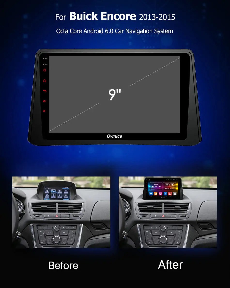 Discount For BUICK Encore 2013 2014 2015 android 8.1 Unit car radio Intelligent Entertainment System Multimedia player DVD gps navigator 2