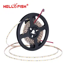 Hello рыбы 5 мм Ширина, 5 м 2835 600 SMD, светодиодные полосы, 12 В flexible120 LED/м Светодиодная лента, белый/теплый белый/синий/зеленый/красный/желтый