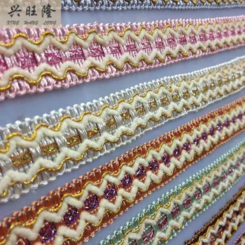 

XWL 14Yards/Lot 2cm Wide Lace Trim Edging Garment Pillow Sofa Tapestry Braid Lace Accessories Ribbon DIY Sewing Home Textile