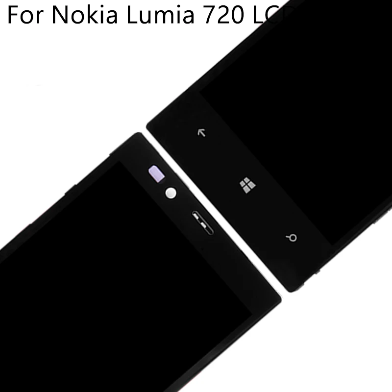 4," для Nokia Lumia 720 RM-885 ЖК-дисплей сенсорный экран с рамкой дигитайзер запасная сборка для Nokia 720 ЖК-дисплей протестирован