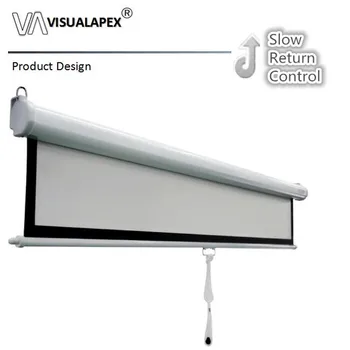 

M2HGRY 16:9 Neptune Manual Pull down Projector Screens,84 92 100 106 120inch, with Matte Grey for School Office Indoor