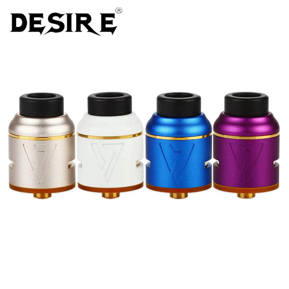 

Clearance !! Desire Mad Dog RDA/RDTA Version2 with Side Airflow Dual-post 24mm RDA E-Cigarette Vape Tank Vs Loop Rda / Drop Rda