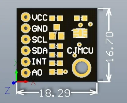 5 шт. интегральные схемы окружающего света Сенсор MAX44009 I2C цифровой выходной модуль макетной платы