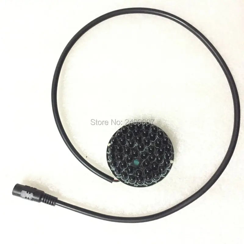 

Lihmsek Invisible 940nm No Red Exposure at night 48pcs Black IR LEDs Light Board For CCTV IR Illuminator Lamp accessories