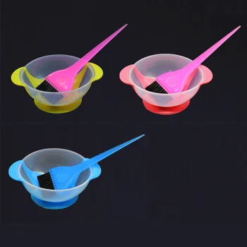 

1set Hairdressing Brushes Bowl Combo DIY Coloring Hair Color Dye Bowl Hair Dye Mixing Bowls Tools With Brush P20