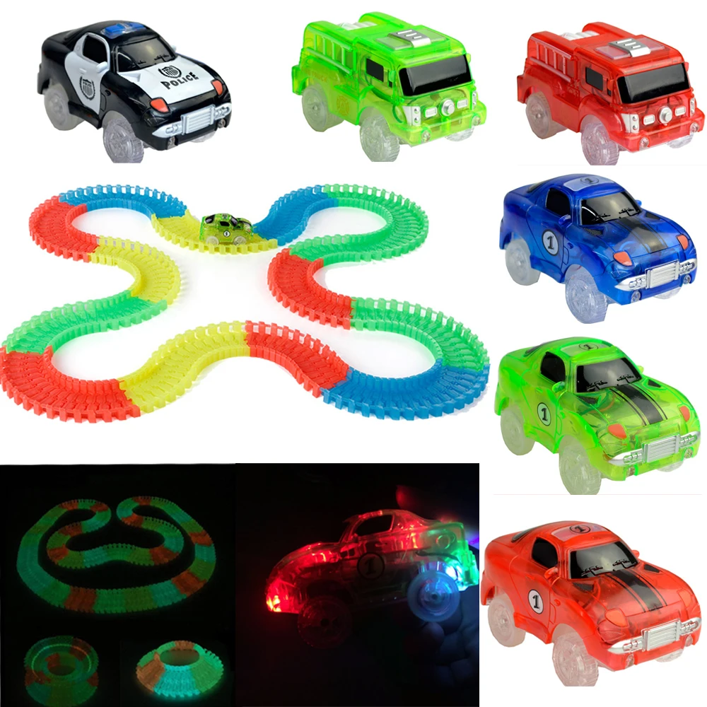 glowing tracks racing set