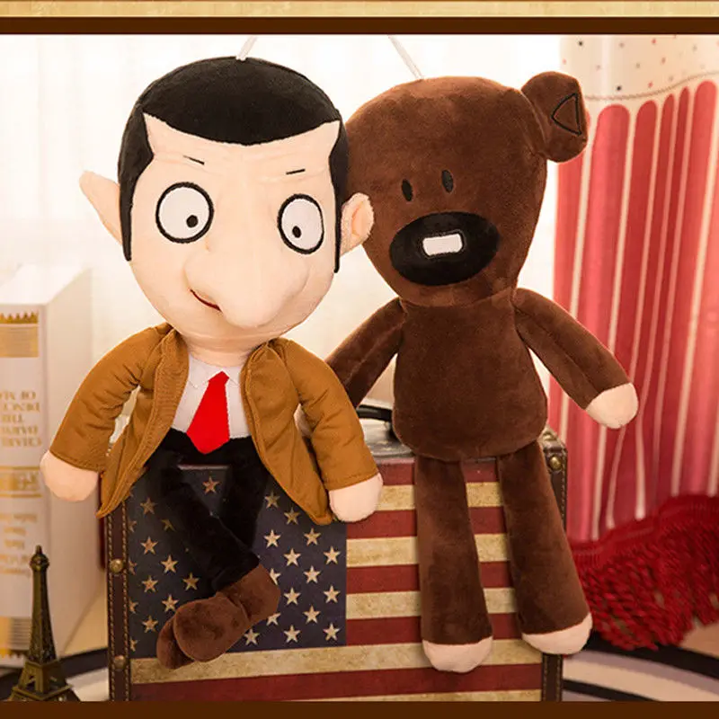 30cm Cute Mr Bean Teddy Bear Kawaii Plush Stuffed Toys Mr.Bean Toys For Children Birthday Present Gifts Knuffels Dieren