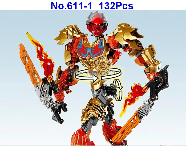 611-1 132 шт bionicle серия tahu 71308 строительный блок игрушка