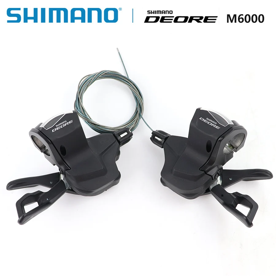 Shimano Deore SL-M6000 переключение зажимной рычаг 2/3x10 скорость правой и левой MTB смещение рычагов 20/30 скорость, горные велосипеды Запчасти