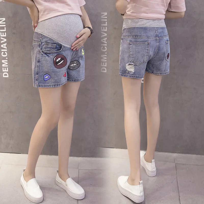 

2019 - Pregnant Women's Summer Thin For Women Wearing Jeans Abdominal Pants Maternity Pregnancy Clothes Ropa Mujer Leggings