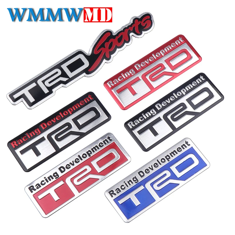 

Car Styling 3D Metal Racing Development TRD Sticker Emblem Decal for Toyota Car Tail Fender Exterior Body Decoration Accessories