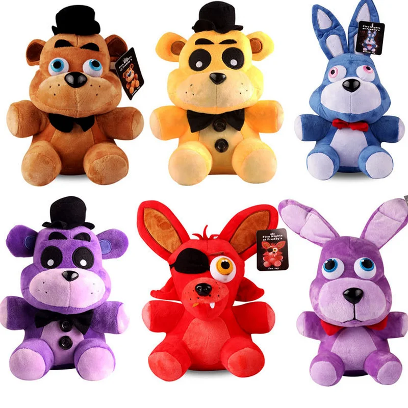 FNAF 6 стиль пять ночей у Фредди 4 игрушки плюшевый Fazbear медведь лисица кролик Бонни