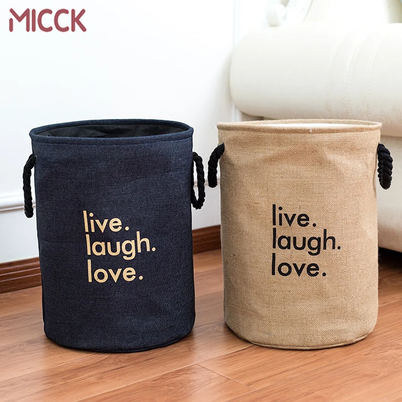 Большая складная корзина для белья MICCK бочка хранения игрушек грязной одежды