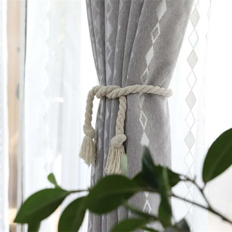 

Explosions Direct Small Fresh and Simple Nordic Ins Linen Shading Curtain Customized Curtain Fabric Processing