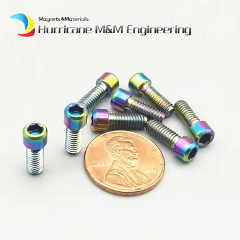 

7pcs Titanium Bolt M4 x10/13.5/15/20mm for XT M8000 Thumb Shifter H/L Adjust Column Head Ti Screw Ti Fastener