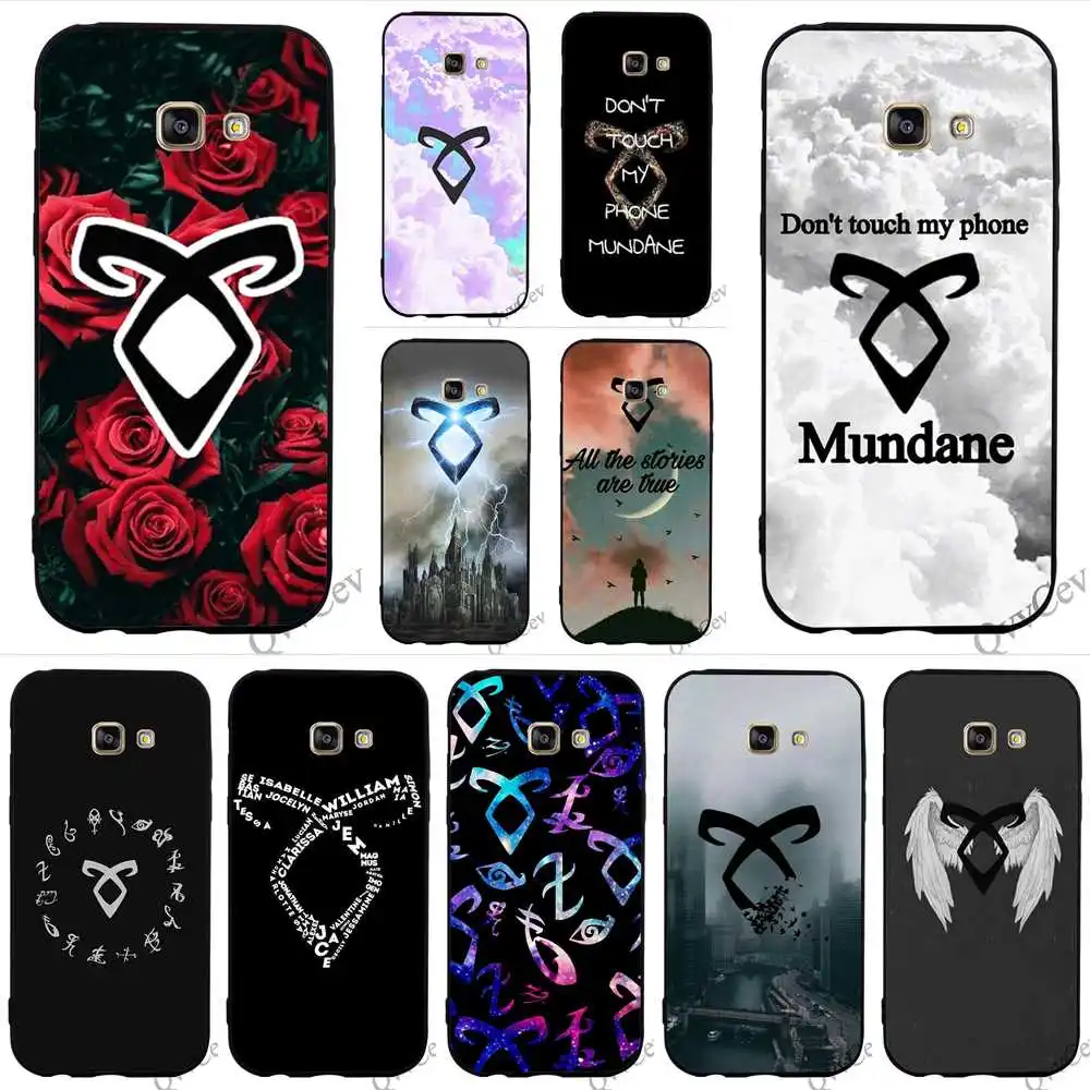 

Hybrid Shadowhunters Phone Cover for Samsung S8 Plus Case A3 A5 A6 S7 Edge S6 Galaxy S9 Note 8 9 Silicone