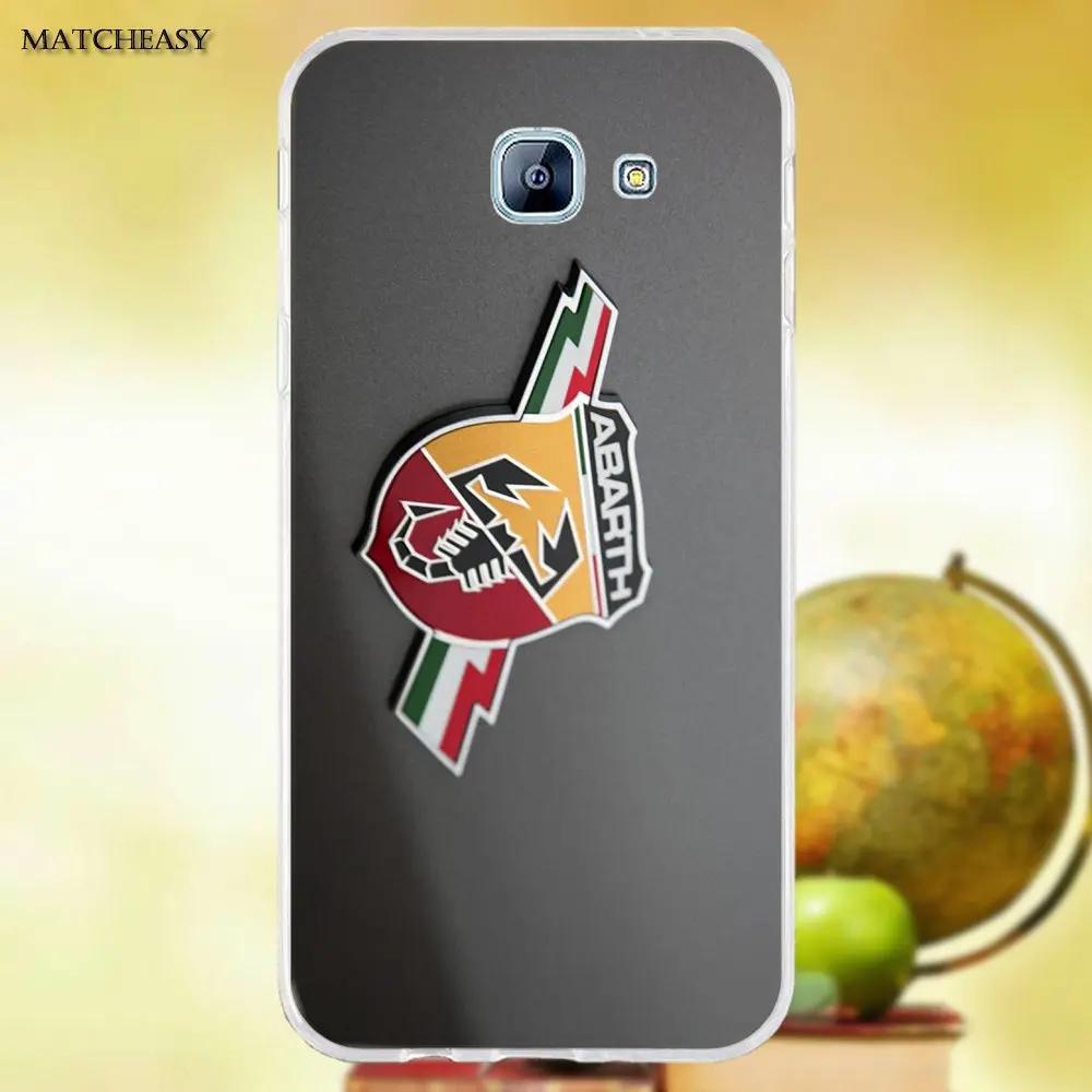 Oedmeb Fiat Abarth логотип ТПУ чехлы Чехол для Samsung Galaxy A3 A5 A7 J1 J2 J3 J5 J7 2015 2016