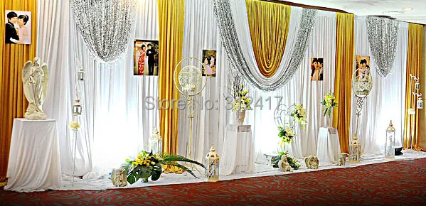 Hot 10x20 Sparkle Wedding Ceremony Backdrop Hot 10x20 Sparkle Wedding Ceremony Backdrop Fabric Decoration