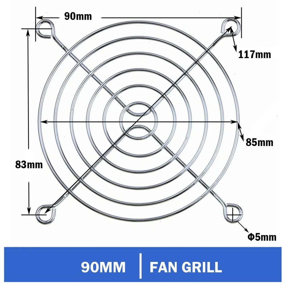

100PCS Gdstime 90mm Metal Fan Guard Protective Grill Case Fan Protector Cover for PC Computer