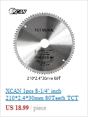 XCAN 1 шт. 125x20x1,0 мм 80 T марганца Сталь циркулярная пила по дереву нож для резки древесины ножовочное полотно по дереву дисковый тормоз