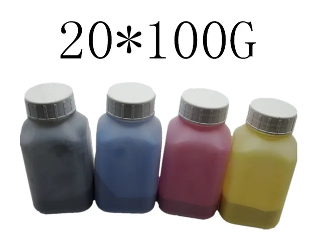 100g//Bottle,5 Black,5 Cyan,5 Magenta,5 Yellow No-name Refill Copier Color Laser Toner Powder Kits for Lexmark C524 C530 C532 C534 C540 C544 C546 C734 C736 C738 Laser Printer Toner Power