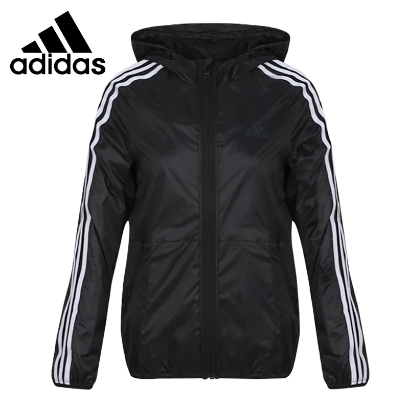 Новое поступление Adidas FEM WB 3S Для женщин тканая куртка с капюшоном спортивная одежда