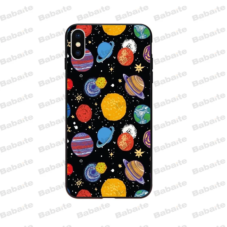 Outer Space Planet Spaceship Constellation Moon Stars 