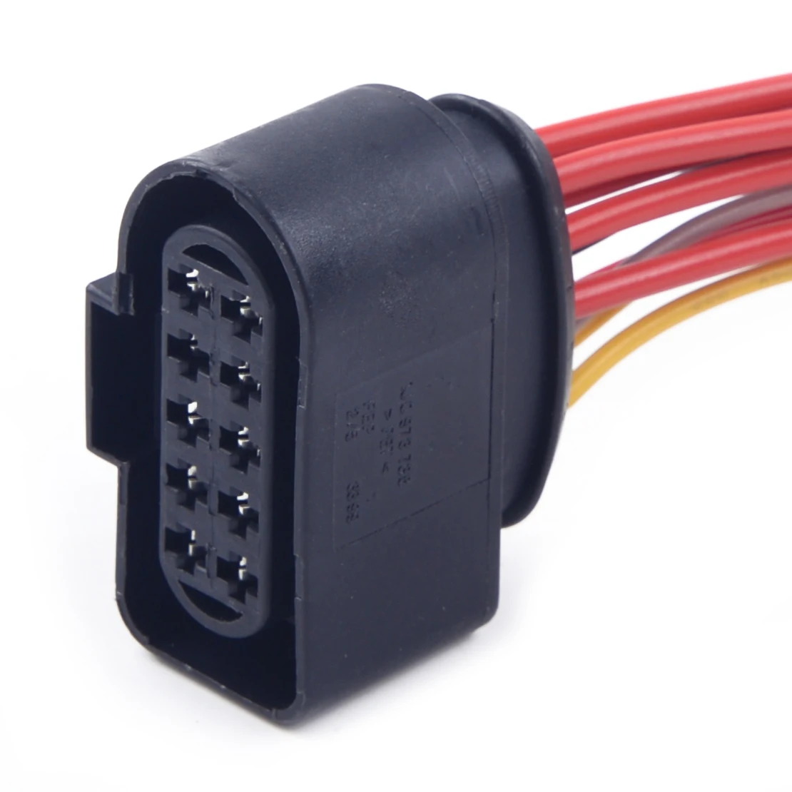 Dwcx 10 Pin фары автомобиля фары Plug Пигтейл Разъем подключения адаптера 1J0973735 пригодный для AUDI A3 2006 2007 2008 2009 2010-2013