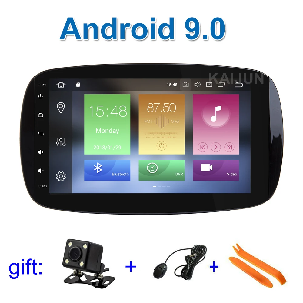 " 64G rom Android 9 автомобильный DVD мультимедиа gps радио для Mercedes/Benz Smart Fortwo стерео