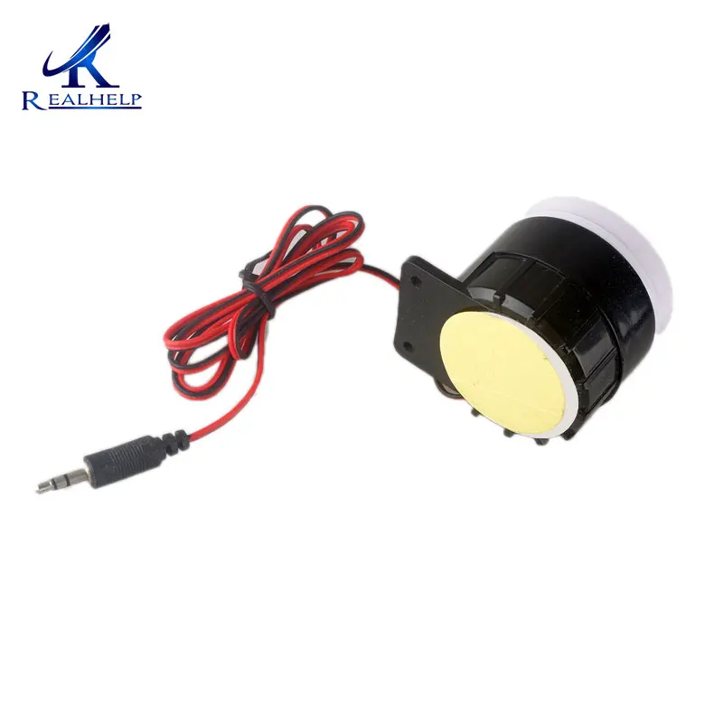 Mini bocina de sirena fuerte para el hogar, sistema de alarma de sonido de seguridad, protección para el hogar, color rojo y negro, Cable de 72mm, 120dB, DC12V 24V 5V - Imagen 4