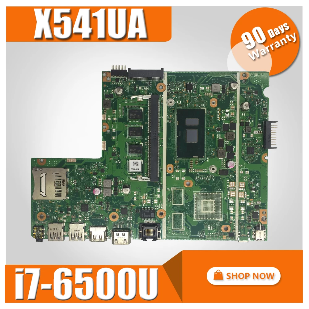 

X541UAK With i7-6500CPU With 4GB memory mainboard REV2.0 For ASUS X541UVK X541UA X541UV laptop motherboard X541UA Motherboard