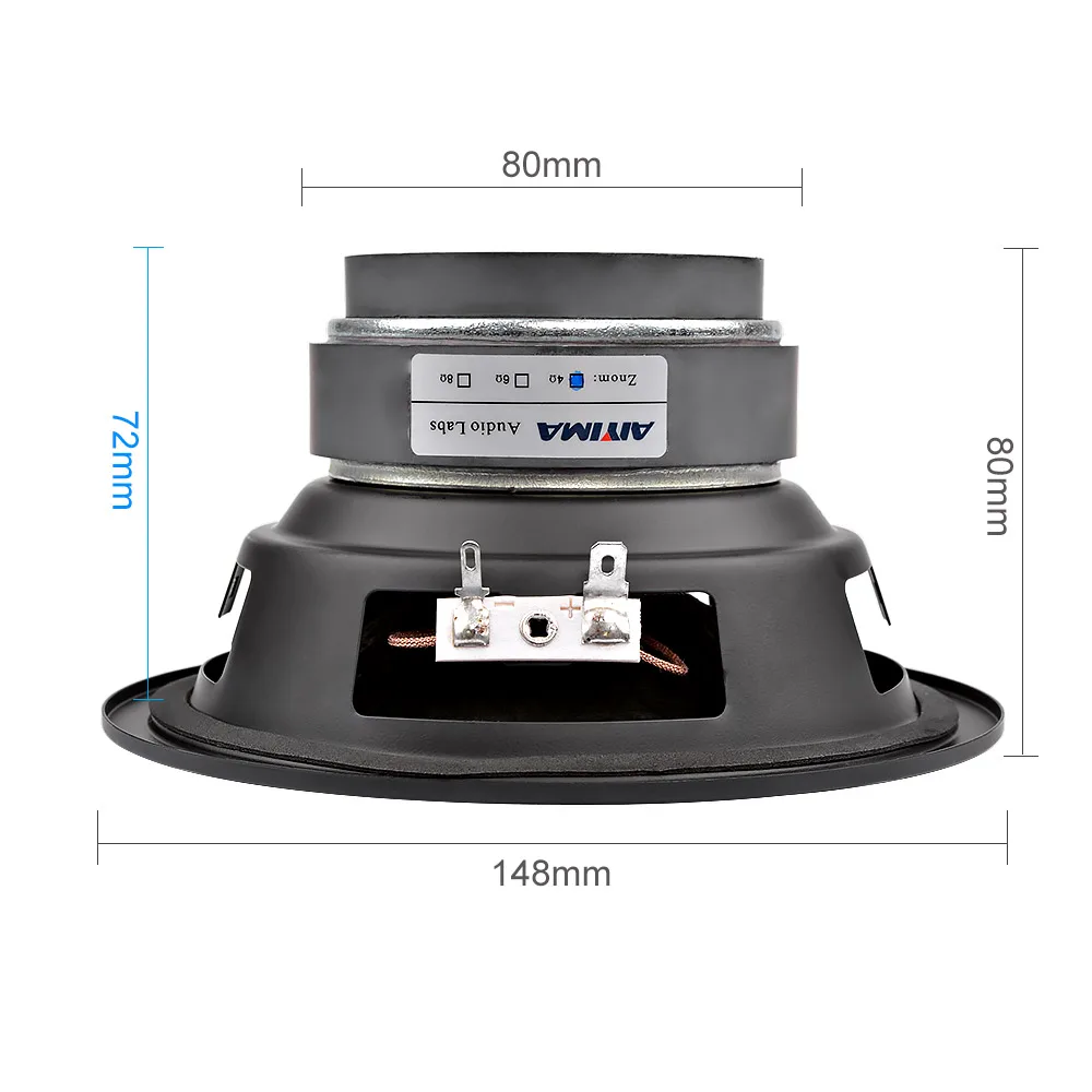 5.25 Inch Woofer Audio Sound Speakers 100W 4 8 Ohm High Power Fever Loudspeaker Subwoofer Speaker DIY Home Theater 1Pc