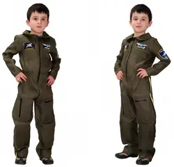 Мальчик пилот, Авиатор Косплей Хэллоуин полицейский специальный армейский костюм Пасхальный Пурим карнавальное маскарадвечерние