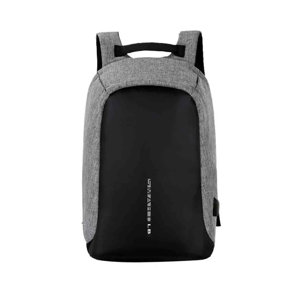 Смарт usb зарядка Мужской рюкзак для ноутбука для подростка Мода Мужской Mochila рюкзак для путешествий анти вор Рюкзак Школьная Сумка - Цвет: Серый